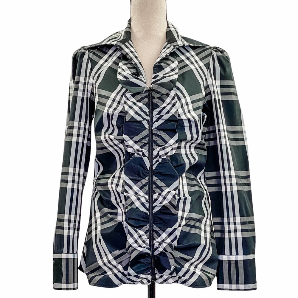 DSTUDIO Black & White Plaid Button Down Shirt